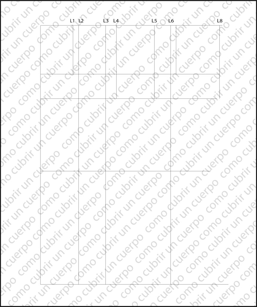 Diagrama inicial con líneas base y proporciones del pantalón infantil clásico