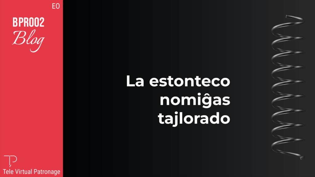 Elstara bildo de la afiŝo “La estonteco nomiĝas tajlorarto” – Tele Virtual Patronage