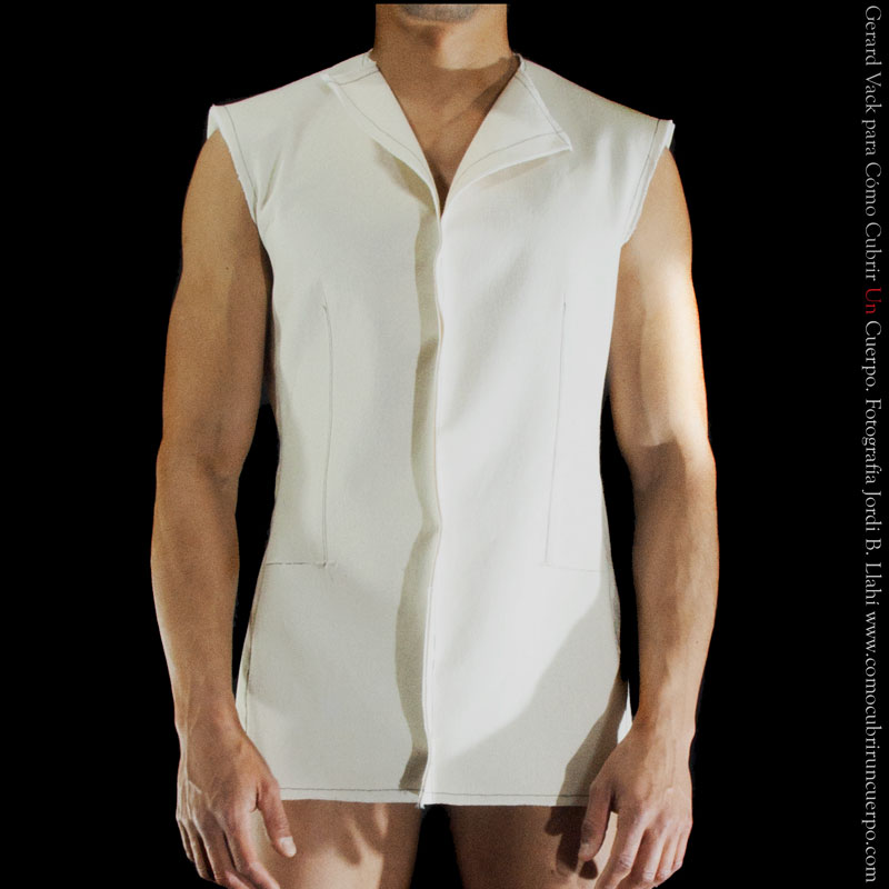 Patrón base de americana para hombre, delantero con pinza de pecho y costadillo