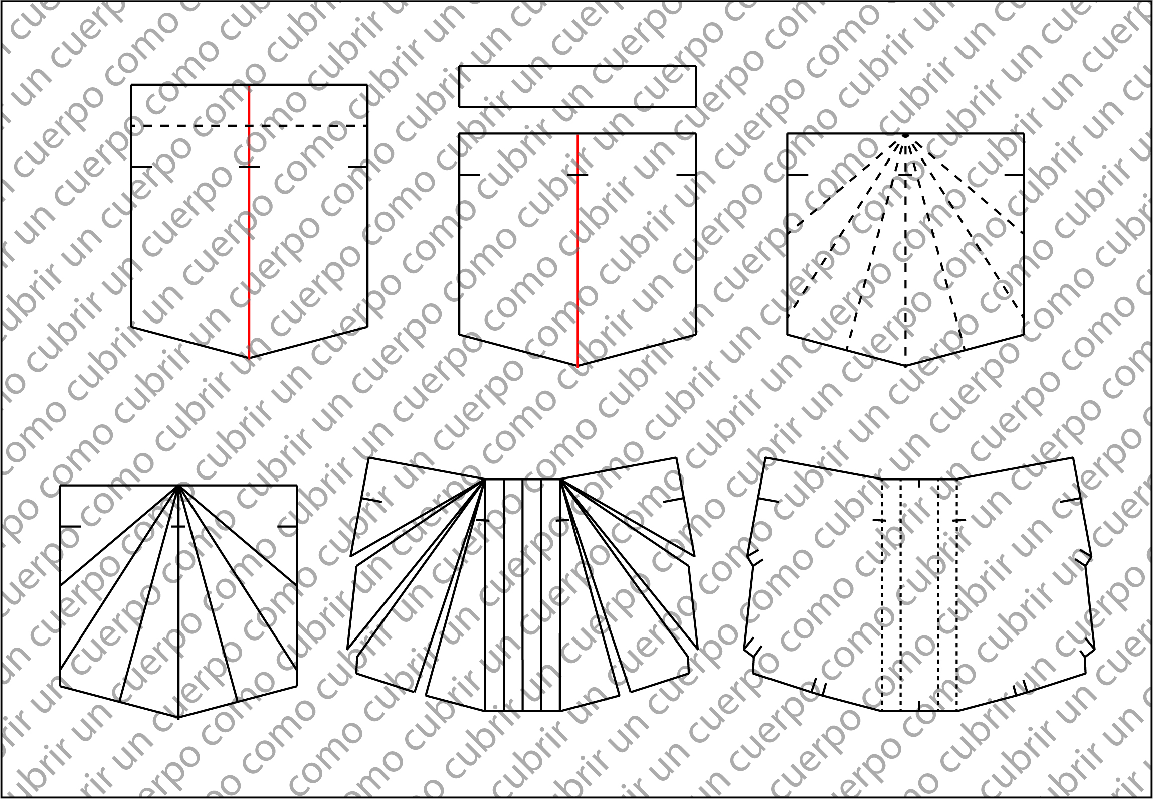 Bolsillo de parche con pliegues triangulares y tablilla de pliegues ciegos