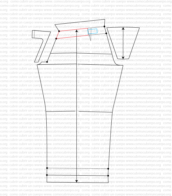 Colocación de goma en la cinturilla trasera del pantalón tejano