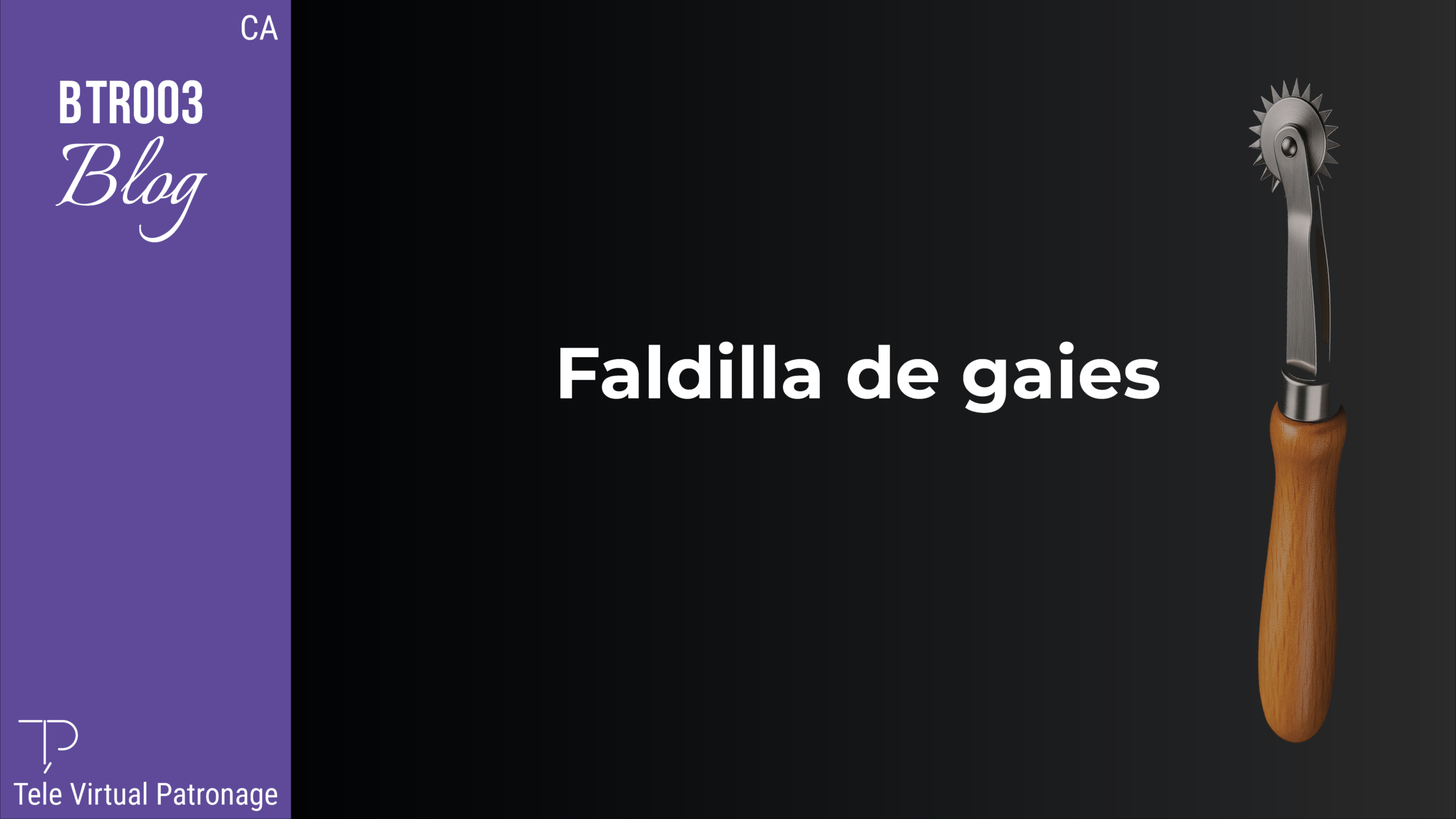 Transformació del patró base en faldilla de gaies