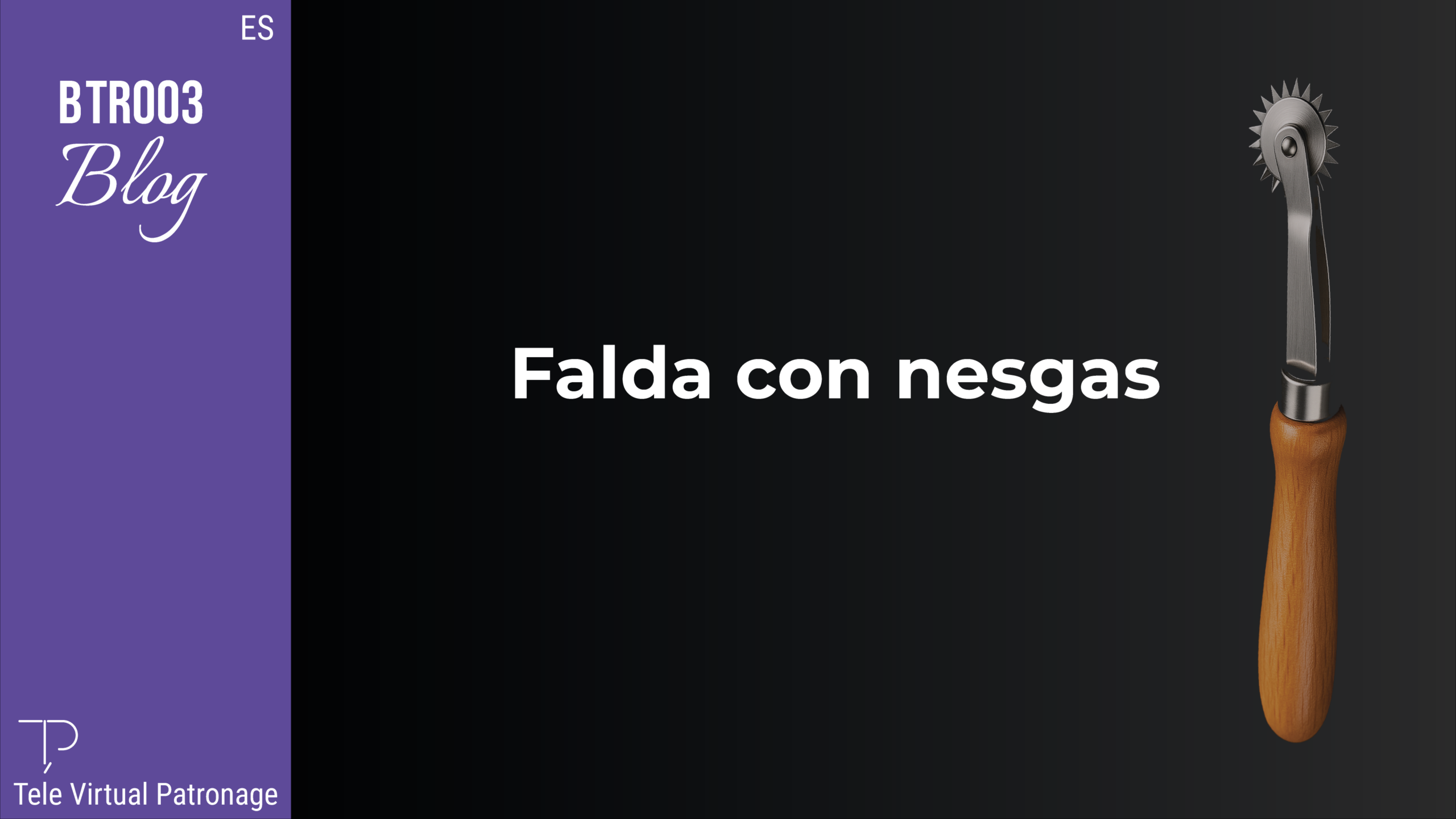 Transformación del patrón base en falda con nesgas
