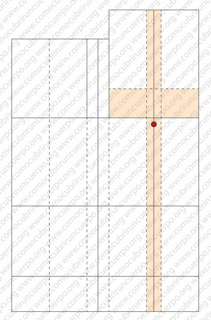 Determinación de la caída de pecho y posición del pezón en el patrón del corsé femenino