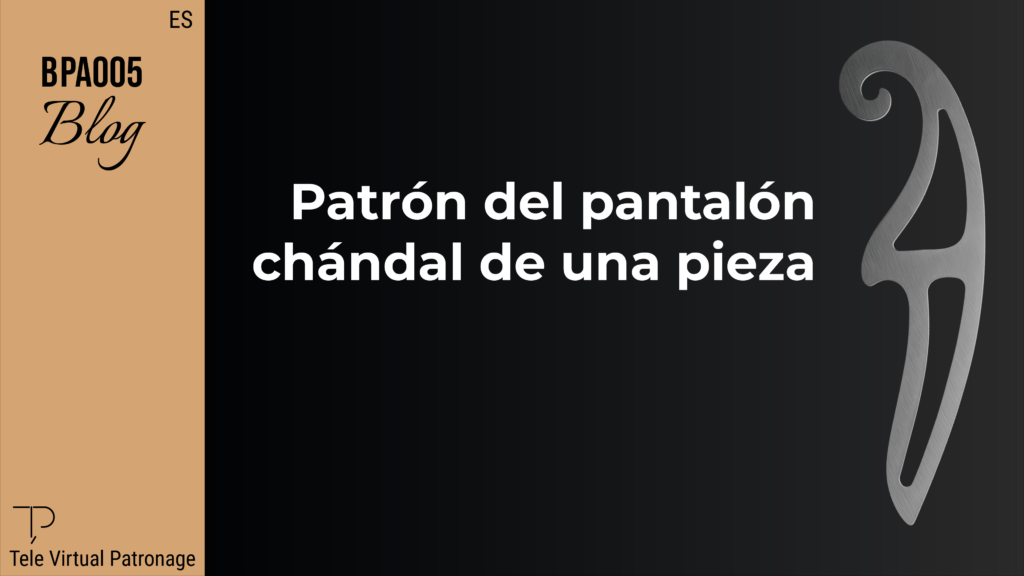 Carátula del patrón del pantalón chándal de una pieza