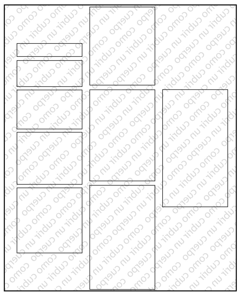 Rectángulos con gradación vertical proporcional en el eje Y y punto de ancla común