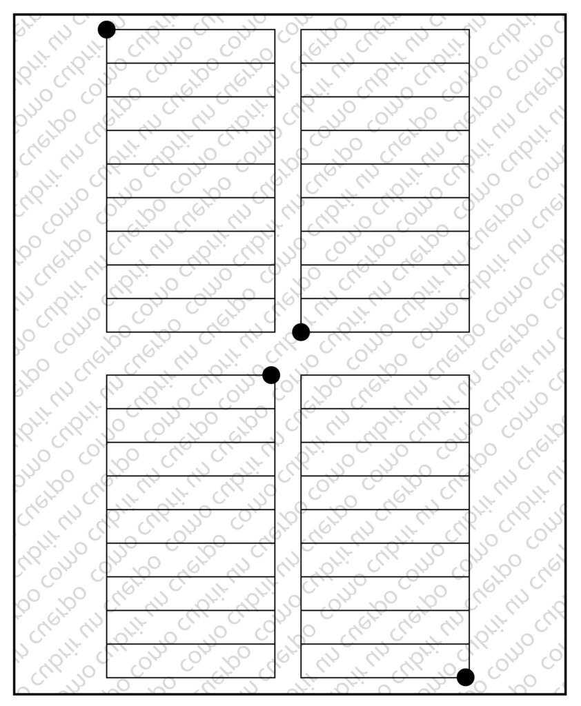 Rectángulos escalados verticalmente alineados por un punto de ancla común en gradación
