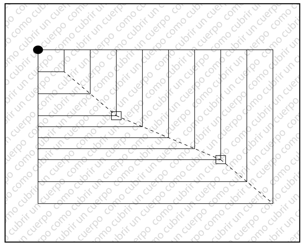 Gradación mixta con cambio de progresión y punto de quiebre en la línea de entretalla