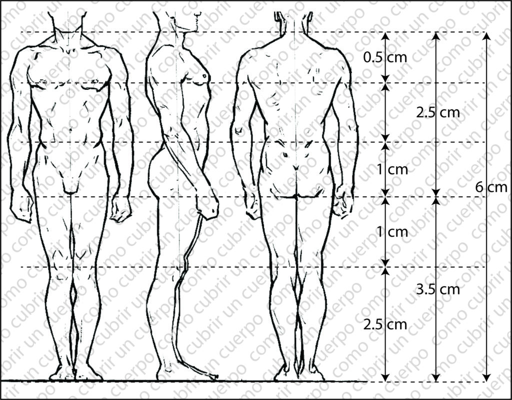 Reparto de los 6 cm entre grupos de largos en patronaje industrial