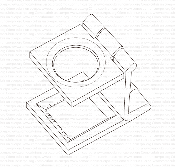 Cuentahílos plegable con lupa y ventana de medición para contar hilos de urdimbre y trama