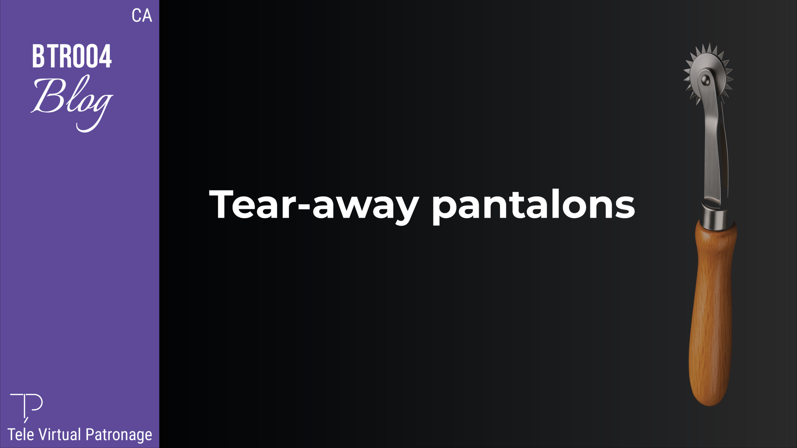 Pantalons tear-away amb obertura lateral mitjançant botons de pressió