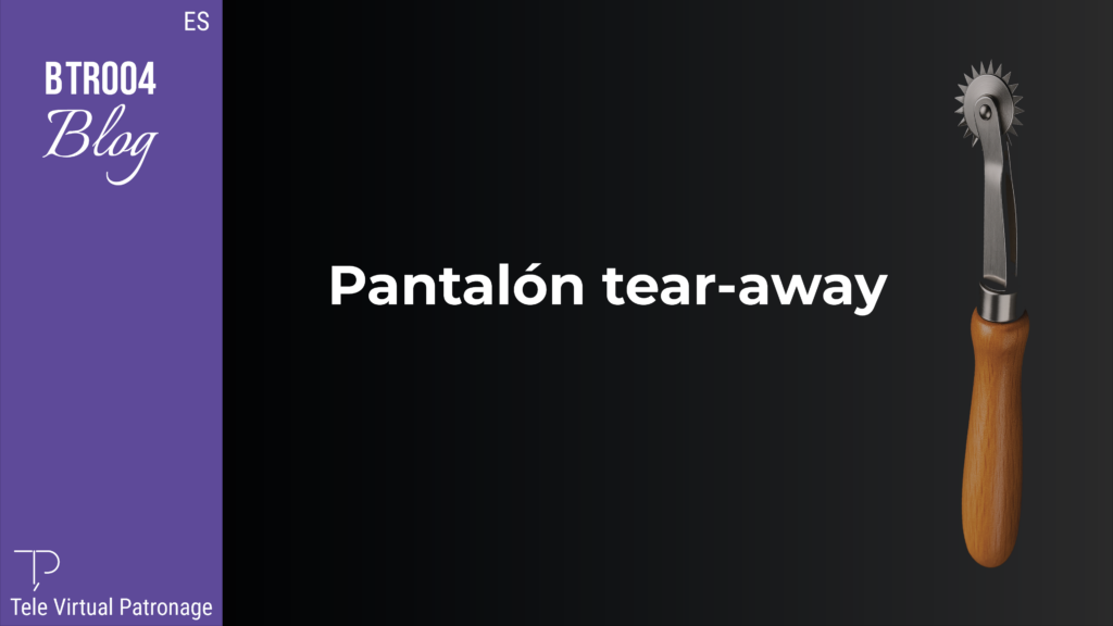 Pantalón tear-away con apertura lateral mediante cierres de clic