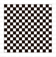 Ligamento tafetán en cuadrícula mostrando igual cantidad de hilos de urdimbre y trama