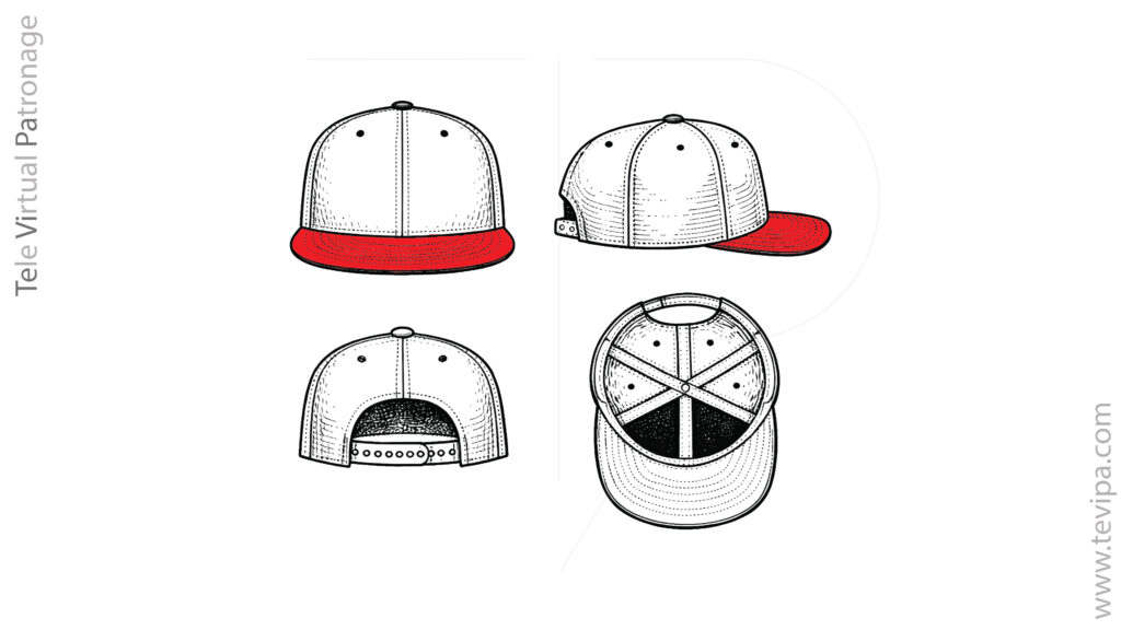 Visera superior rígida de una gorra de béisbol