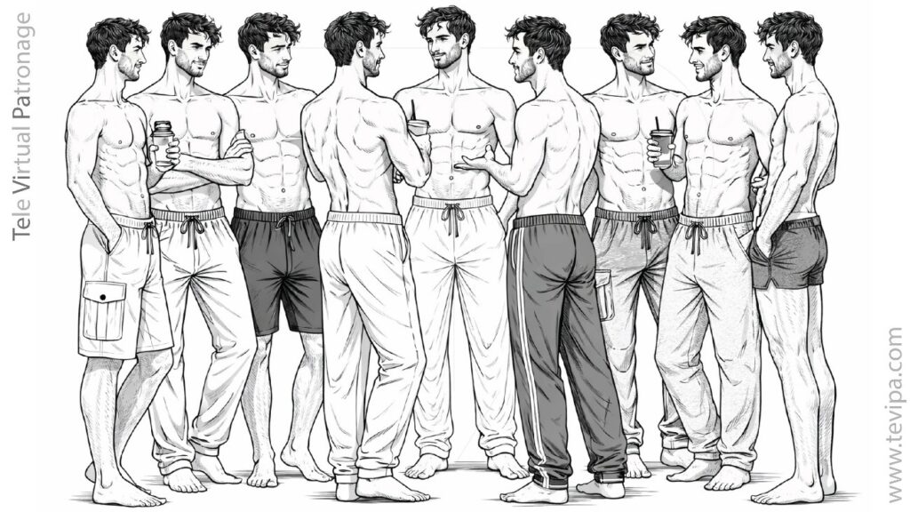 Prendas casuales y deportivas derivadas del patrón de pantalón chándal