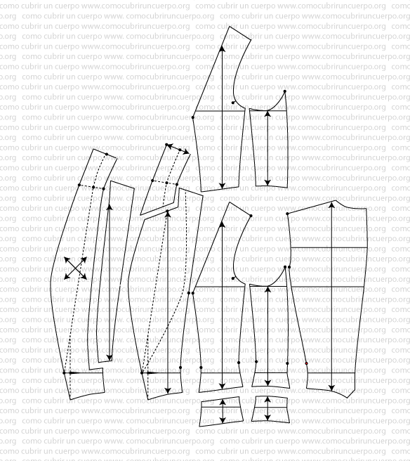 Separación del cuello del cuerpo del Spencer y marcado de la enforma en la espalda
