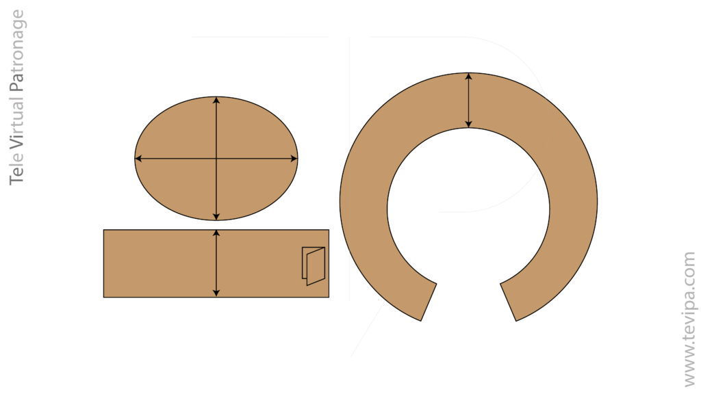 piezas patrón gorro pescador bucket hat tapa banda ala