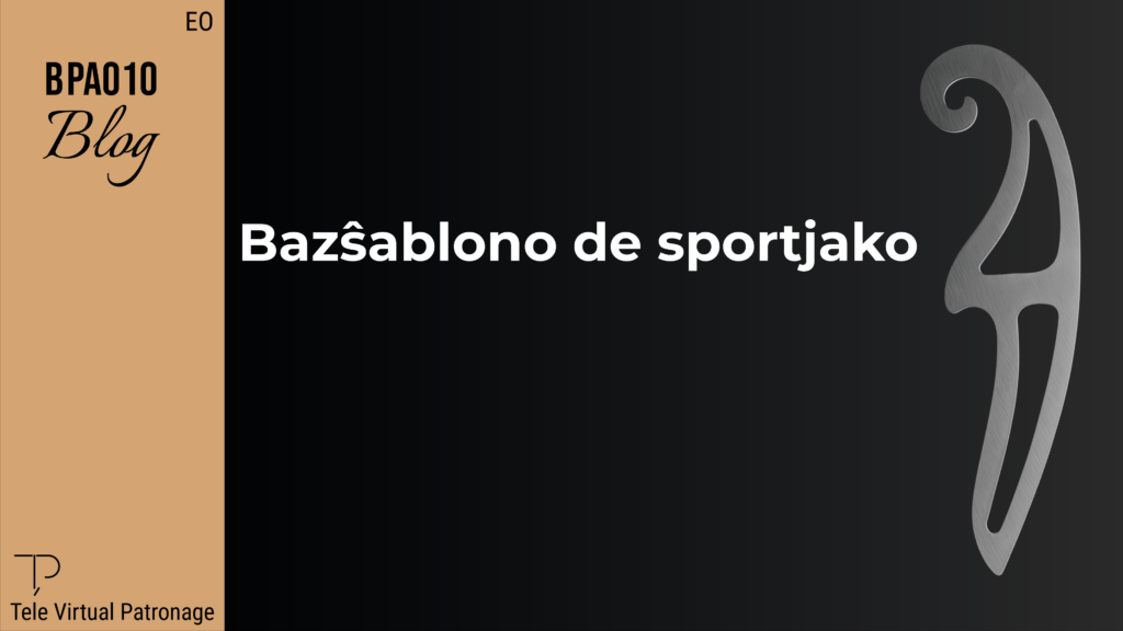 Bazŝablono de jako paŝo post paŝo kun konstruado de korpo kaj maniko