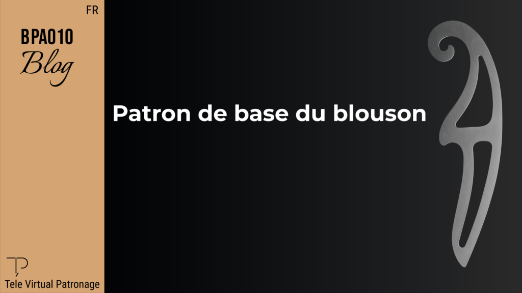 Patron de base du blouson pas à pas avec tracé du corps et de la manche