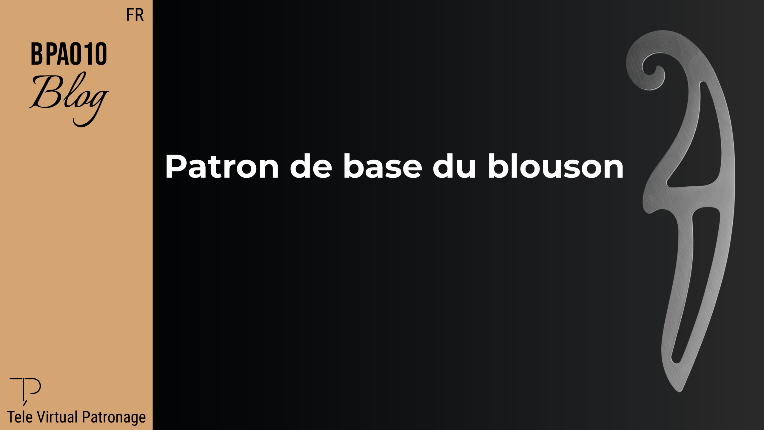 Patron de base du blouson pas à pas avec tracé du corps et de la manche