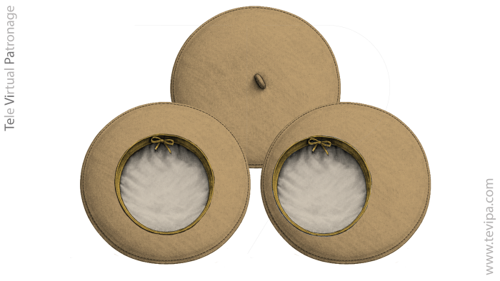 Comparación entre boina concéntrica y boina excéntrica según la posición del hueco interior respecto al centro del plato.