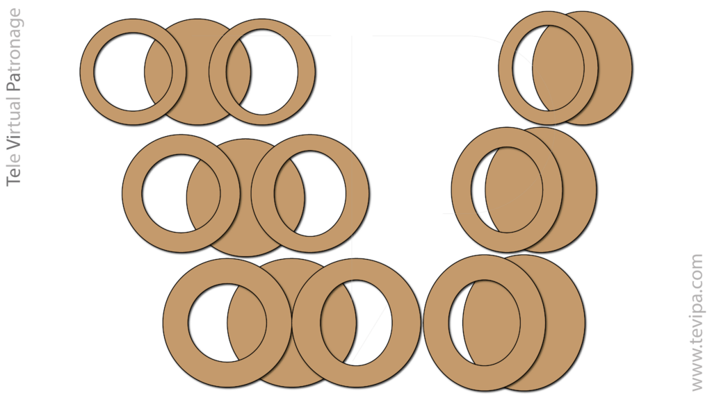 Comparación de los cuatro índices del radio exterior de la boina que determinan el vuelo: calada, clásica, media y ancha.