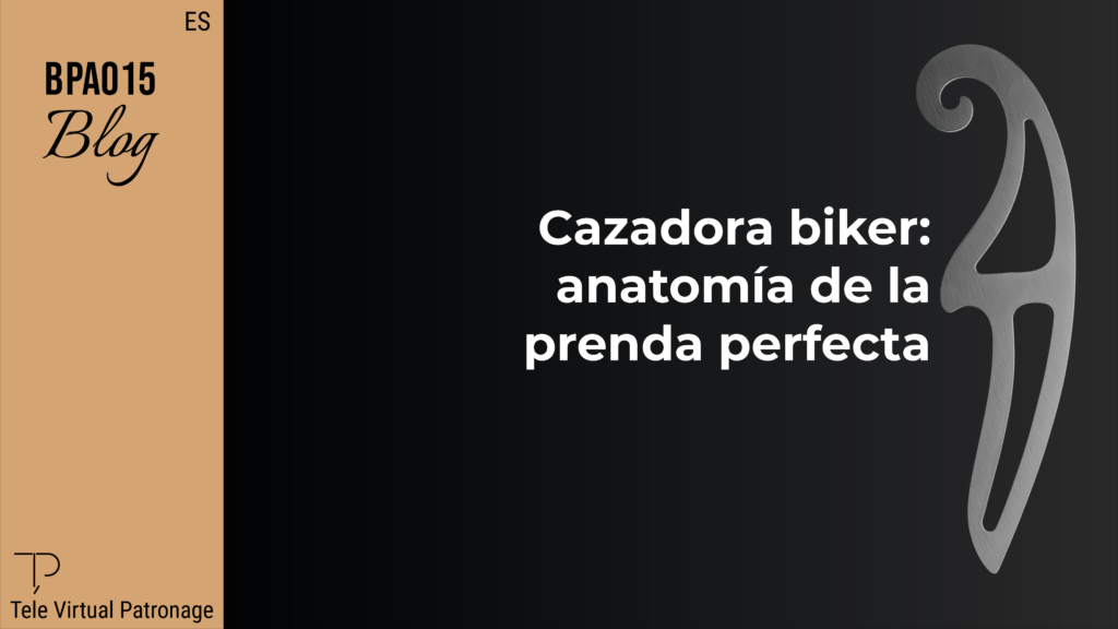 Portada del artículo cazadora biker anatomía de la prenda perfecta con diseño gráfico TEVIPA