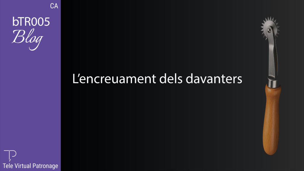 Portada de l’article “El creuament dels davanters” amb una ruleta de patronatge sobre fons negre.